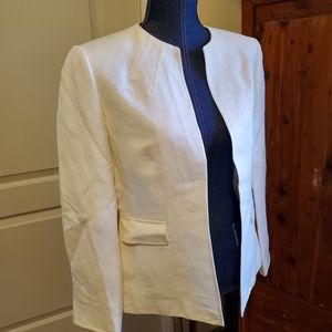 Cream/white linen blazer